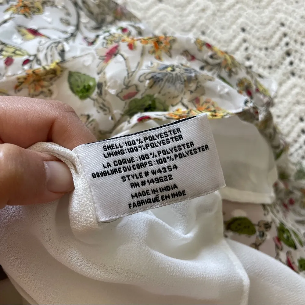 Walter Baker Ryder Floral Print Ruffle Swiss Dot Fabric Mini Skirt (Size 12) - Image 8