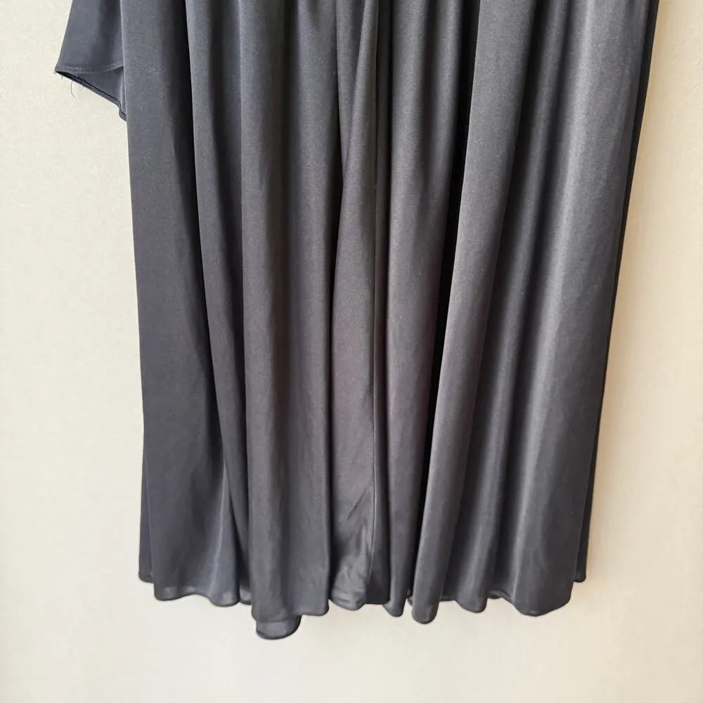 Susan‎ Roseli sz 12 black VINTAGE jewel studded long sleeve midi Dress - Image 8