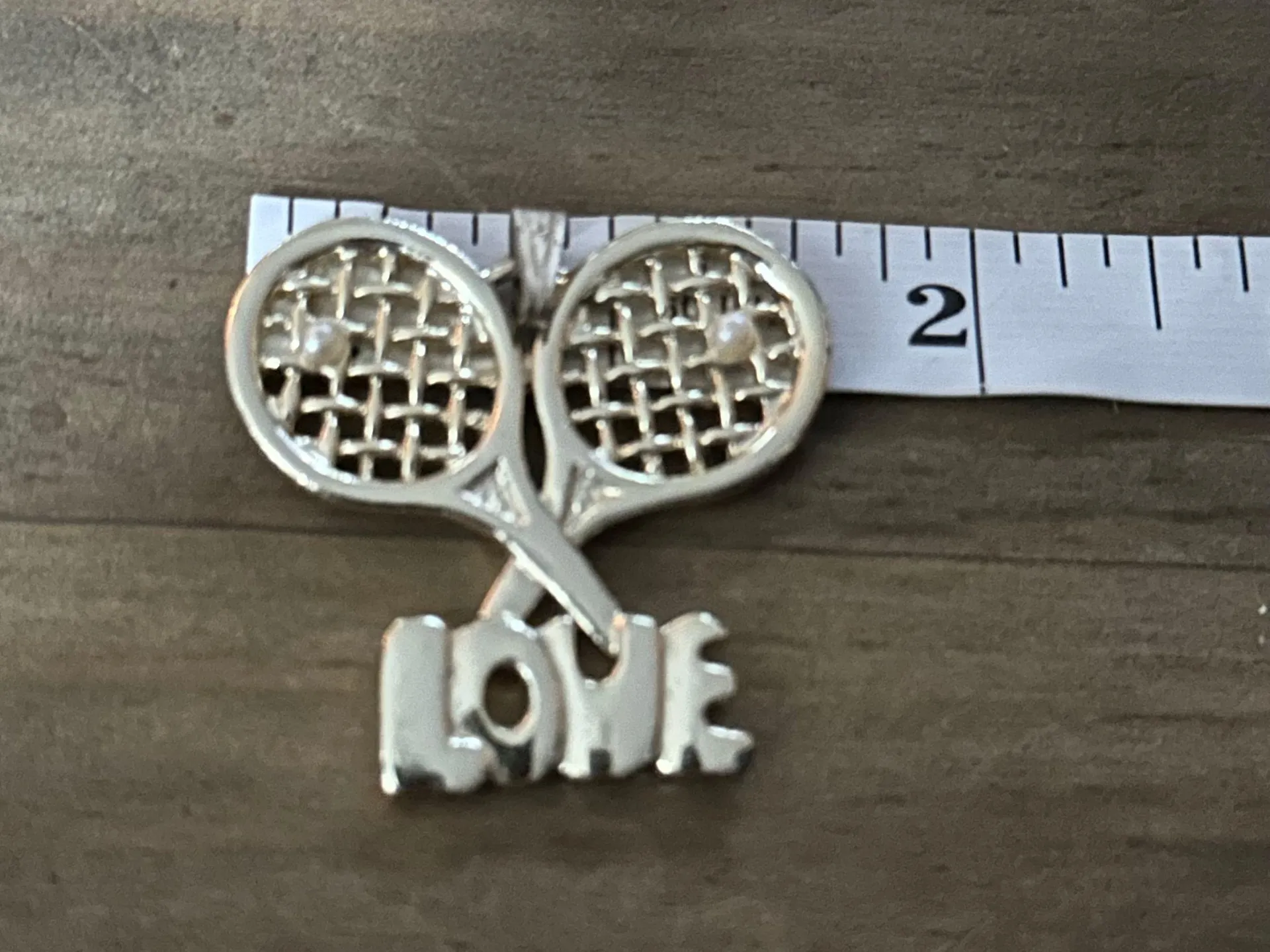 Vintage Tennis Pendant Gold - Image 3