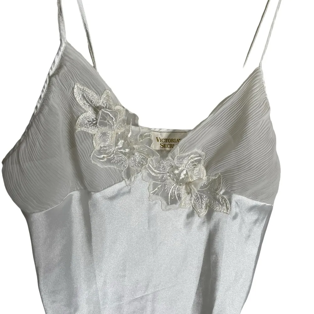 Vintage Victoria Secret Gold Label Accordion Pleat Sleep Dress Intimates Large - Image 4