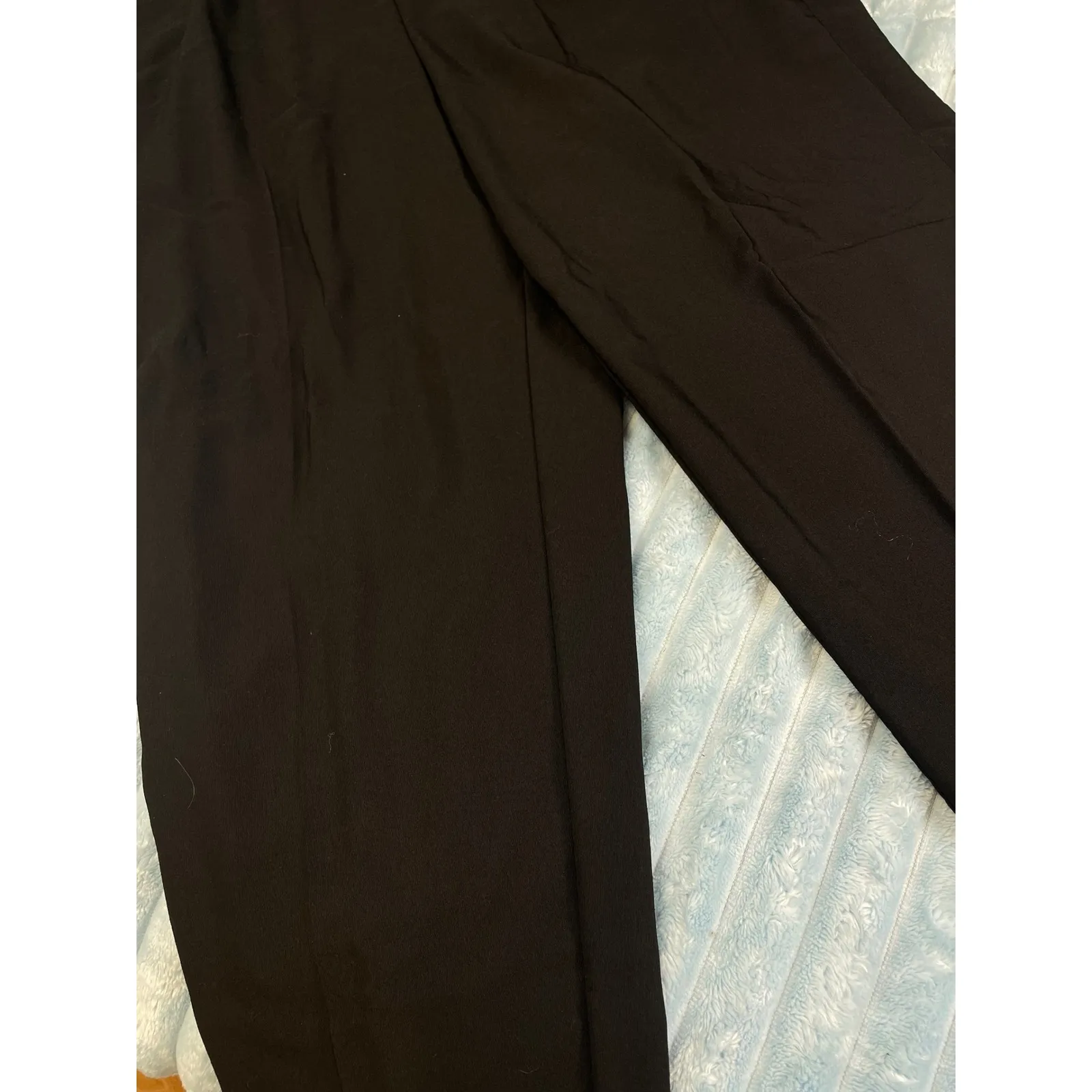 Briggs Women's Black Pleated High Waist Trousers Pants Size 16W - Image 2
