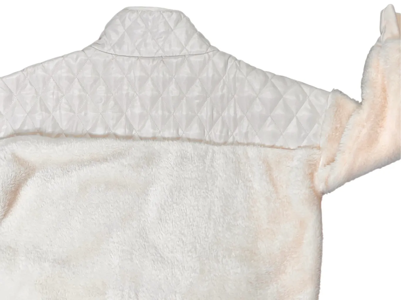 NWT  Nancy Half Zip High Pile Fleece Cream Pullover Jacket Top sz Large - Image 2