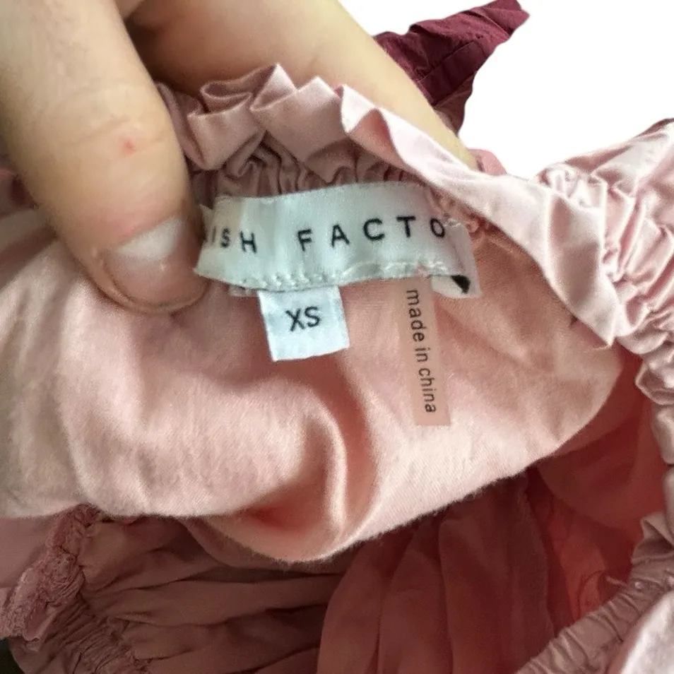 English Factory Colorblocked Tiered Maxi Dress Red Pink Size XS - Image 11