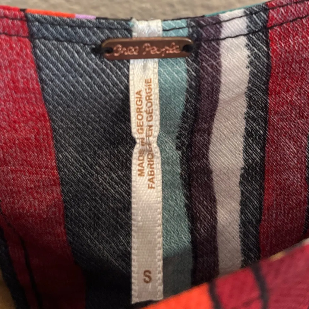 Free People  Ruby Striped Bandeau Open Side Tunic Top Small - Image 8