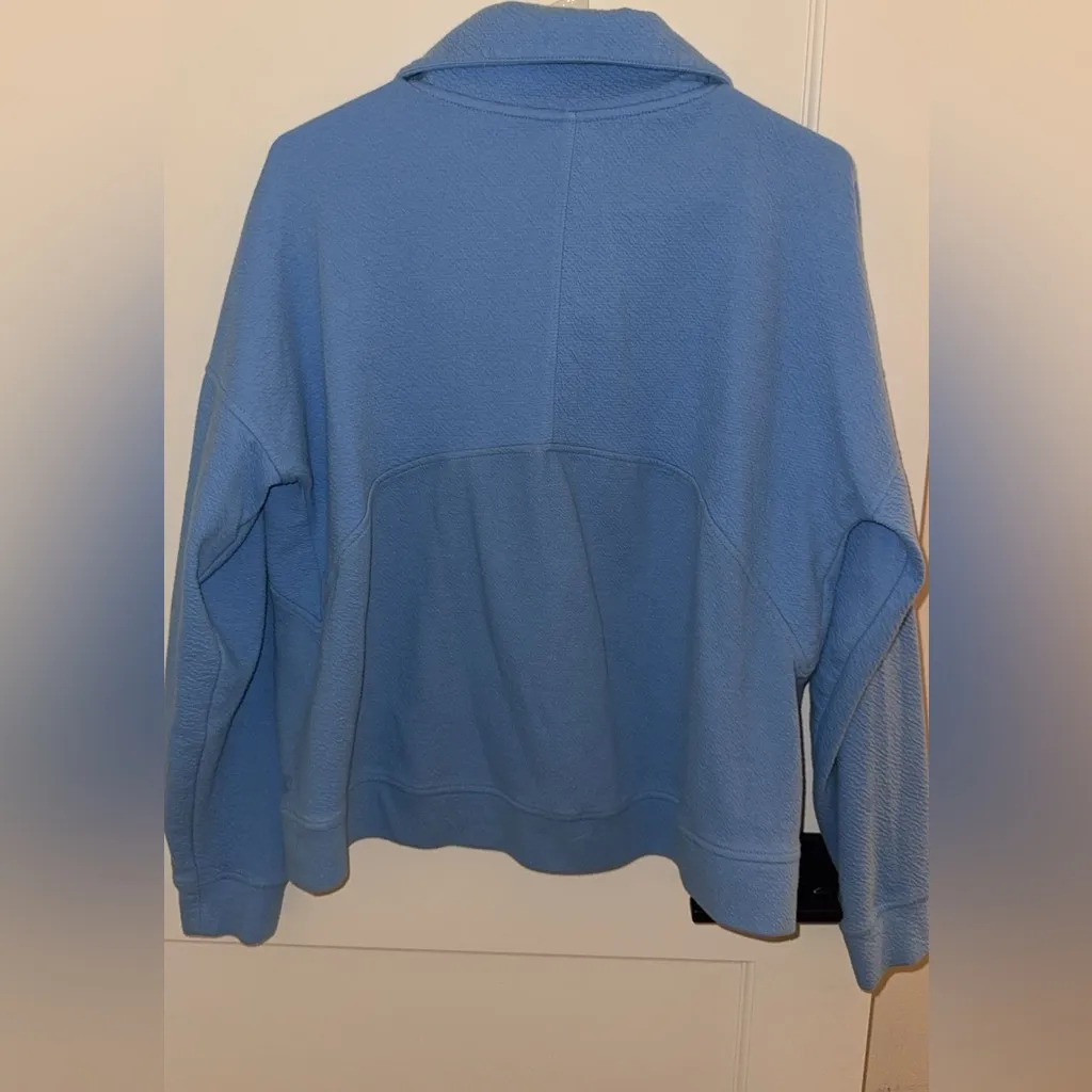 Danskin Light Blue Quarter Zip Sweater - Image 2