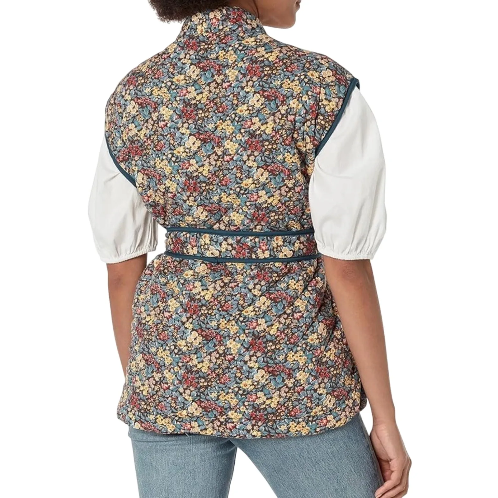 BLANK NYC Quilted In Bloom Wrap Belted Jacket Vest Size M New w Tag MSRP $98 SOO - Image 9