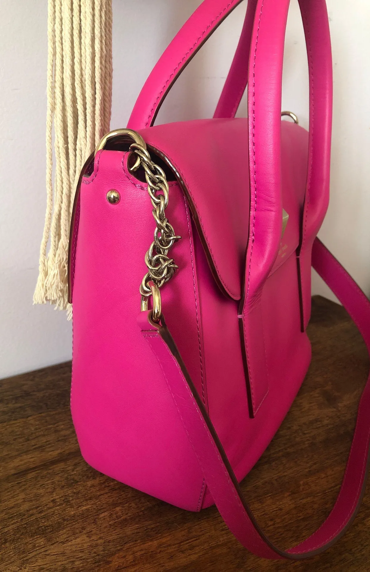 Hot Pink Crossbody Purse - Image 4