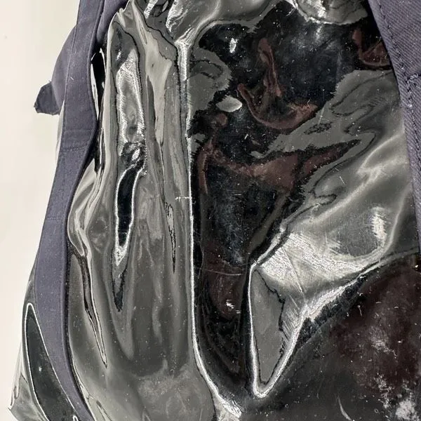 3.1 Philip‎ Lim Tote Patent Weekender Tote Bag Navy Blue - Image 15