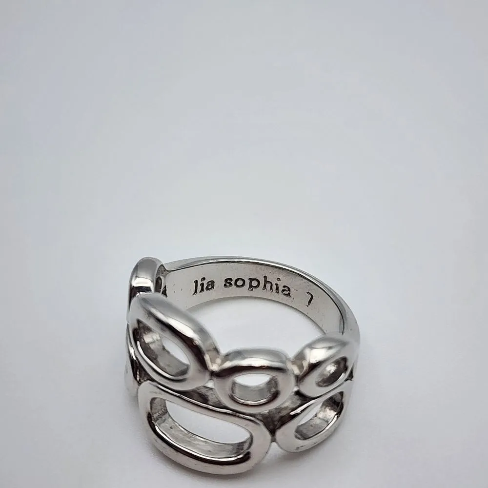 Lia Sophia Structure Silver Tone Ring (7) - Image 6