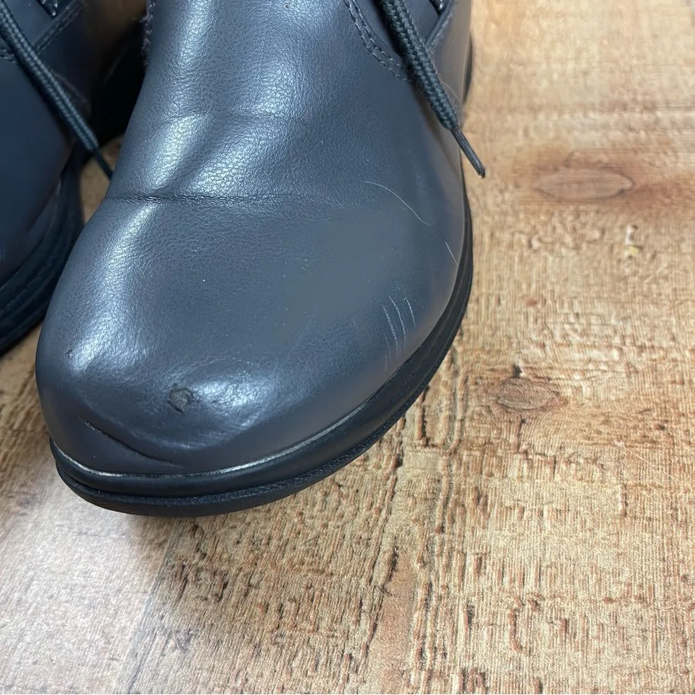 Totes Women's Size 6 Faux Fur Quilted Winter Snow Boots Lace Up Zipper Lined Gray - Image 3