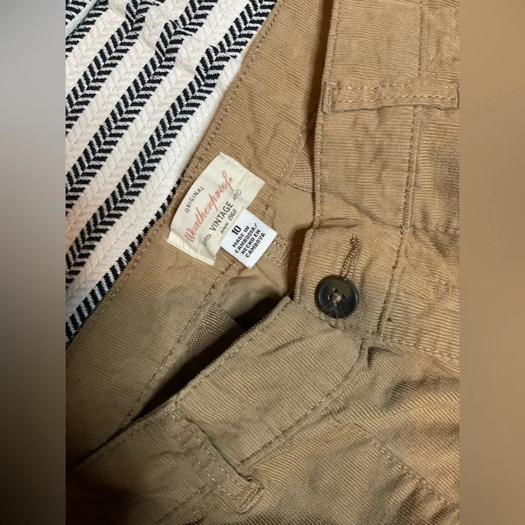 Classic‎ corduroy Khaki Chinos Tan Size 8 - Image 2