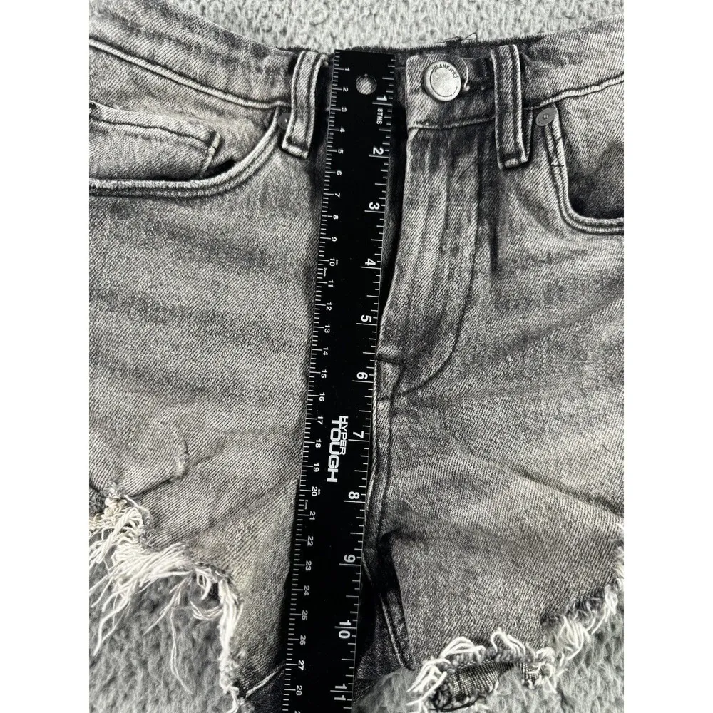 Blank NYC Denim Shorts Women 25 Vintage High Rise Raw‎ Fringe Hem - Image 5