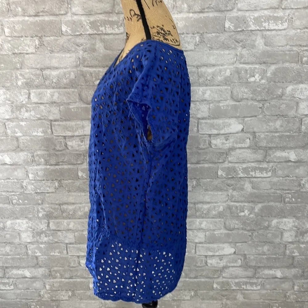 Jordan Taylor Blue Eyelet Swim Coverup - Image 2