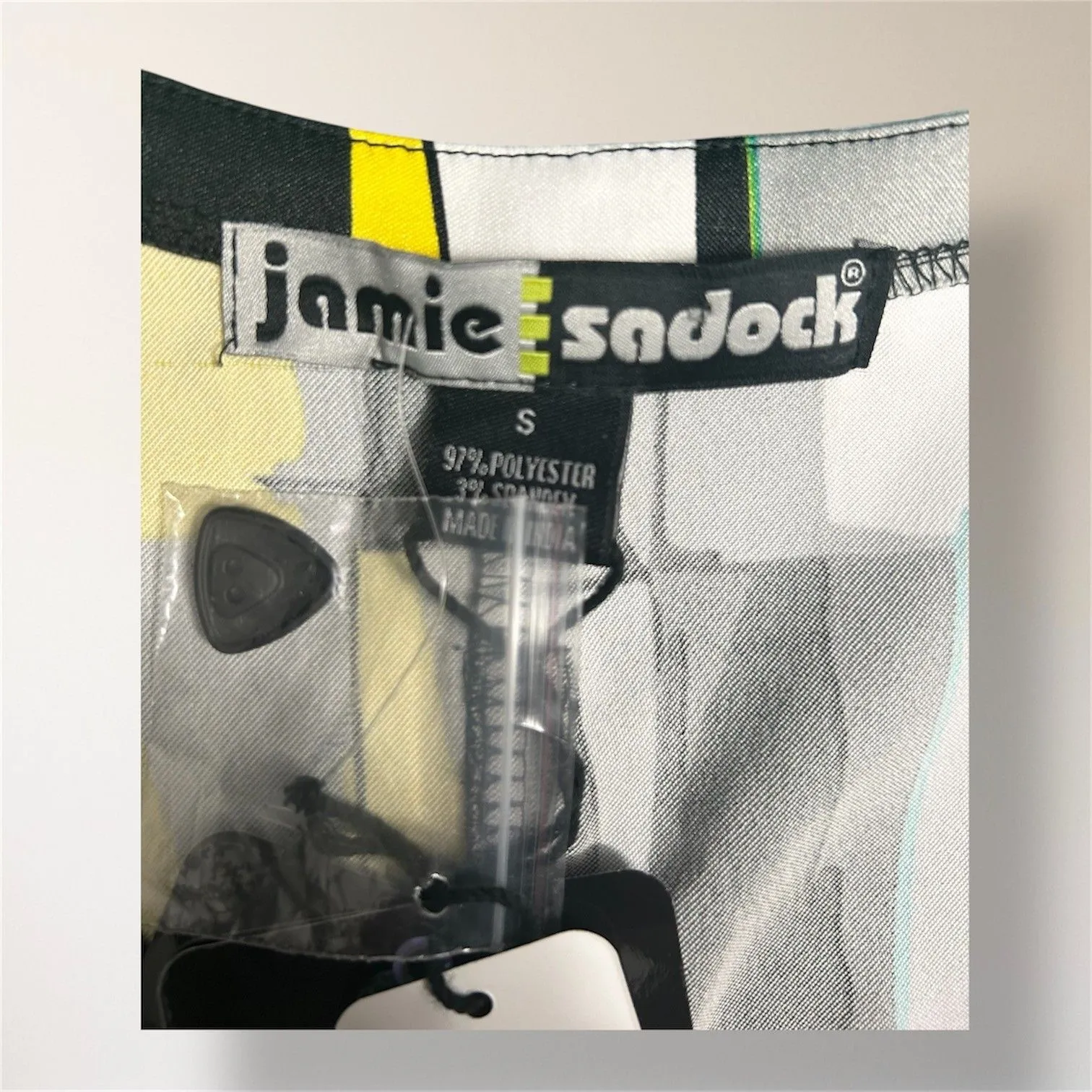 Jamie Sadock S Jet Black Gray Abstract Print Sleeveless Zip Pocket Golf Dress - Image 9