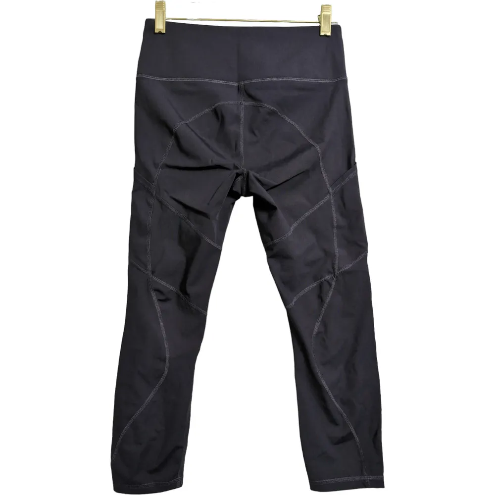 G Label Goop Navy Blue High Waist Stitching Detail Leggings Pants Size S - Image 3