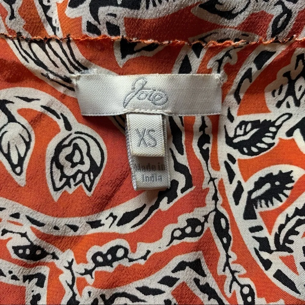 Joie Silk African Safari Print Dress Size XS - Image 4