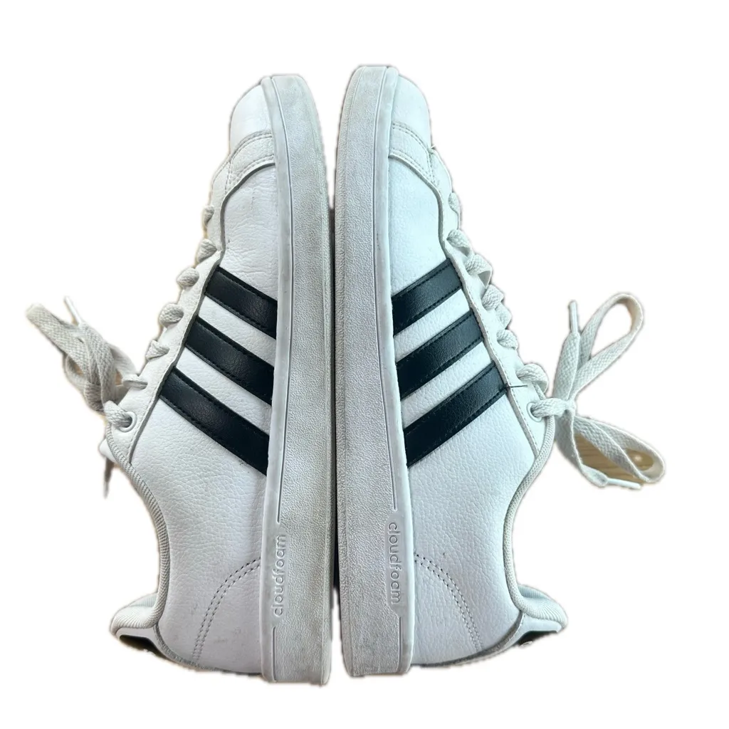 Adidas Grand Court Womens Size 9.5 White Black Athletic Shoes Sneakers - Image 5