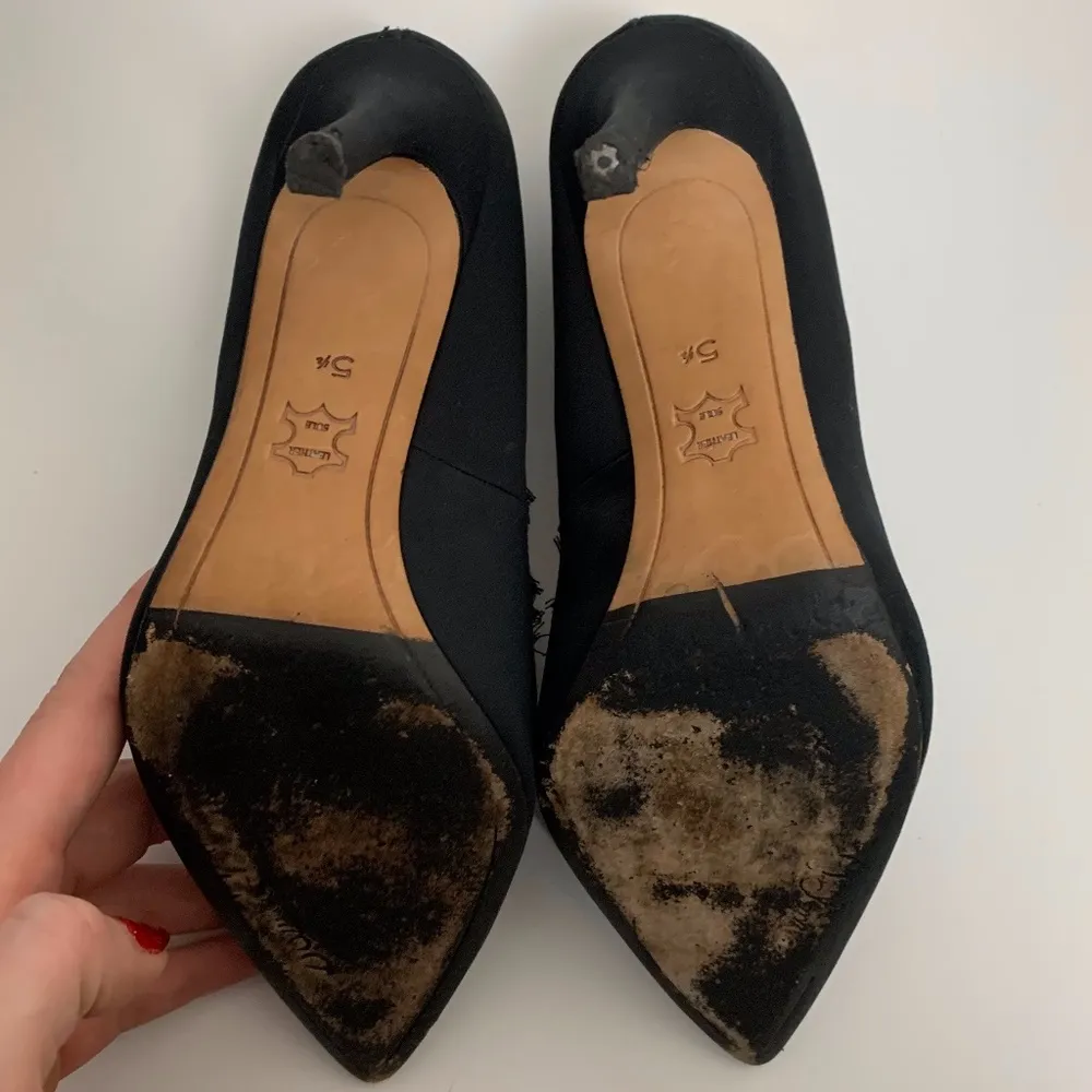 Sam Edelman Black Halan Frayed Pointed Toe Pump - Image 9