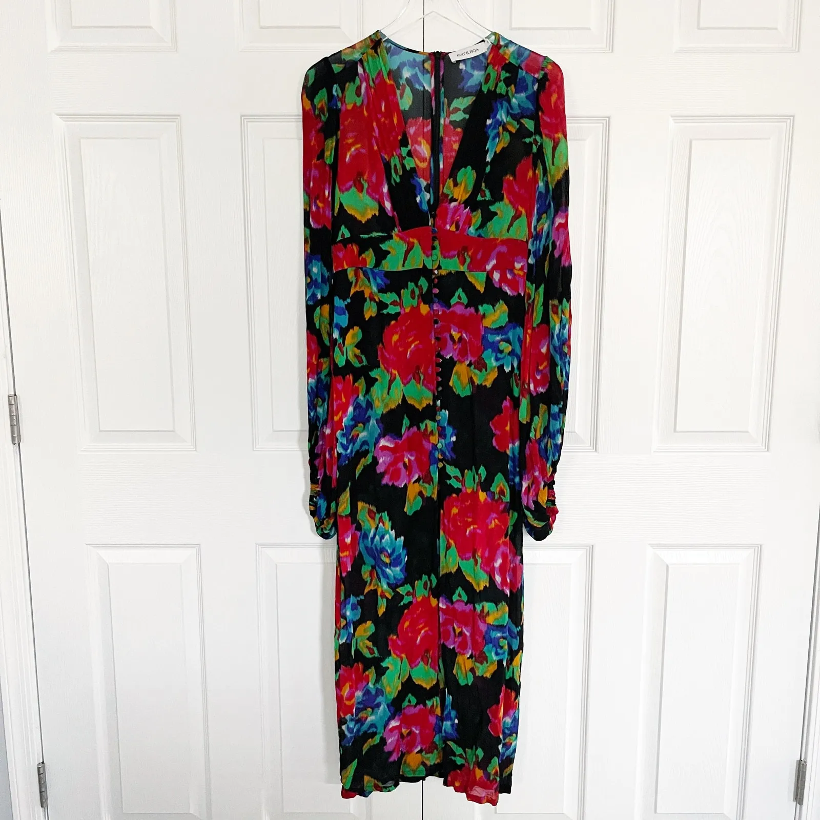 Rat & Boa Ferreira Floral Sheer Maxi Dress - Image 4