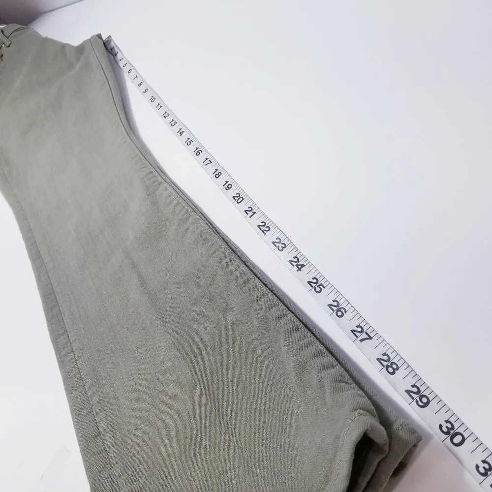 Mother Denim The Insider Hover Mermaid High Rise Straight Leg Jeans Inseam 30" Green Size 27 - Image 9