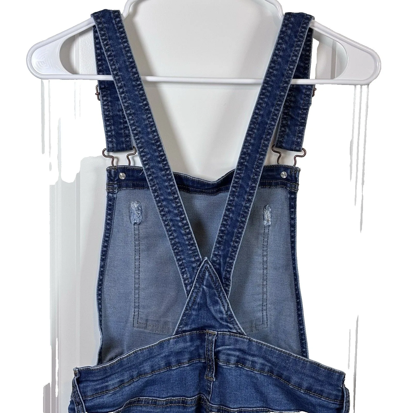 Celebrity Pink Women Jean Overalls-blue 100% cotton denim bib/Jumper Size Medium - Image 7