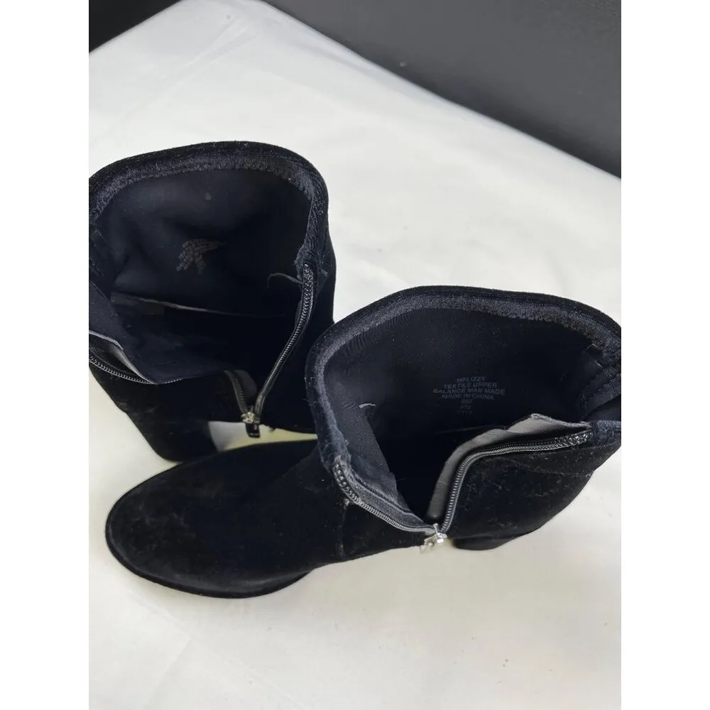 Marc Fisher Women's Velvet Ankle Shoes/ Boots Heels 3" Size 6m SKU 4792 - Image 7