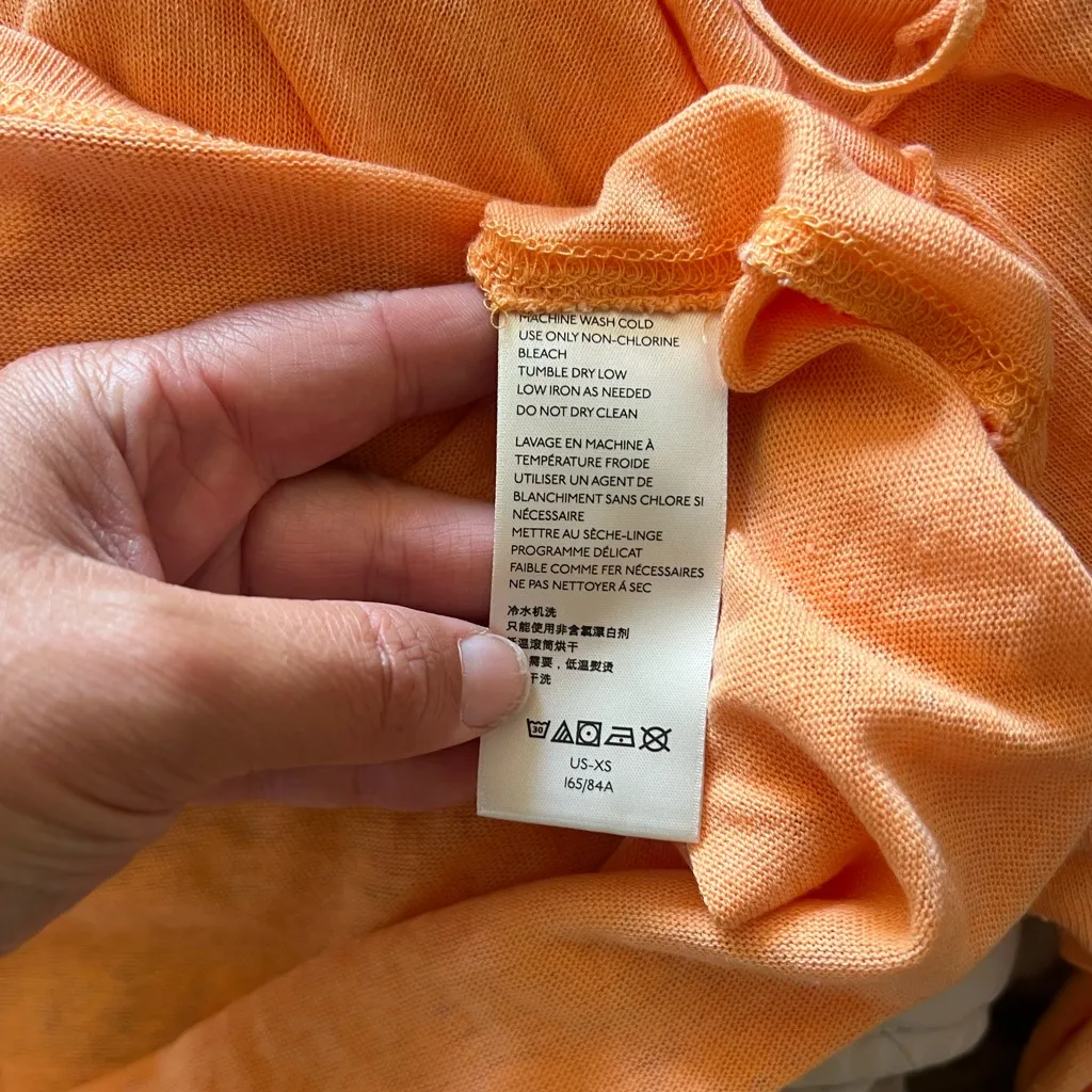 NWOT We The Free Chill Out Cold Shoulder Pullover Top orange xs free people - Image 14