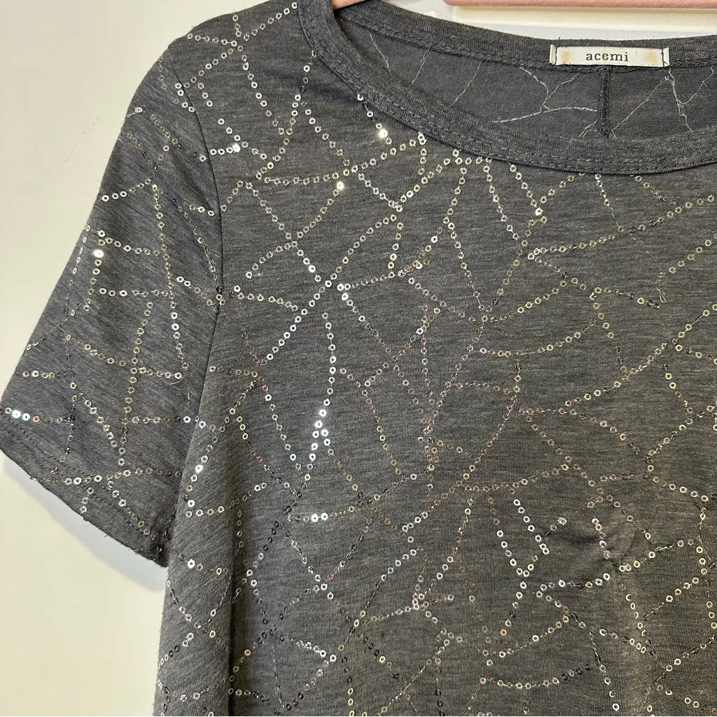 Acemi  sequin tunic top size medium - Image 2
