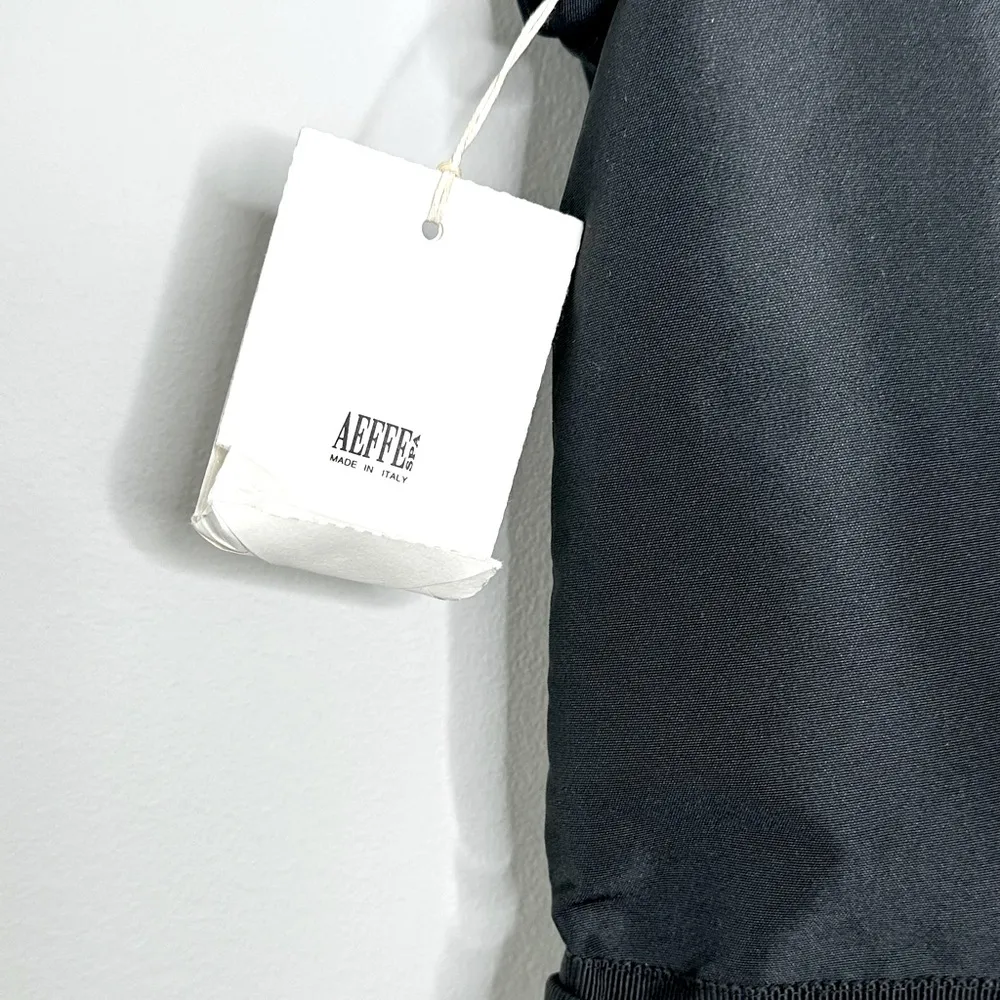 Moschino Floral Beaded Appliqué Taffeta Black A-line Cocktail Dress Size 12 NWT - Image 9