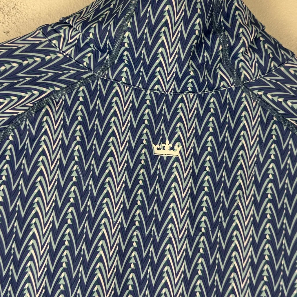 Peter Millar Womens Lightweight Jacket M Full Zip UPF 50+ Golf Back Pocket Sz L - Image 10