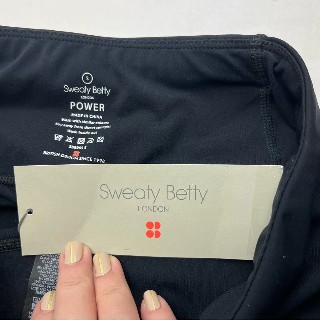 Sweaty Betty Power 30” Bootcut Workout Trousers Womens Size Small Black‎ NEW - Image 2