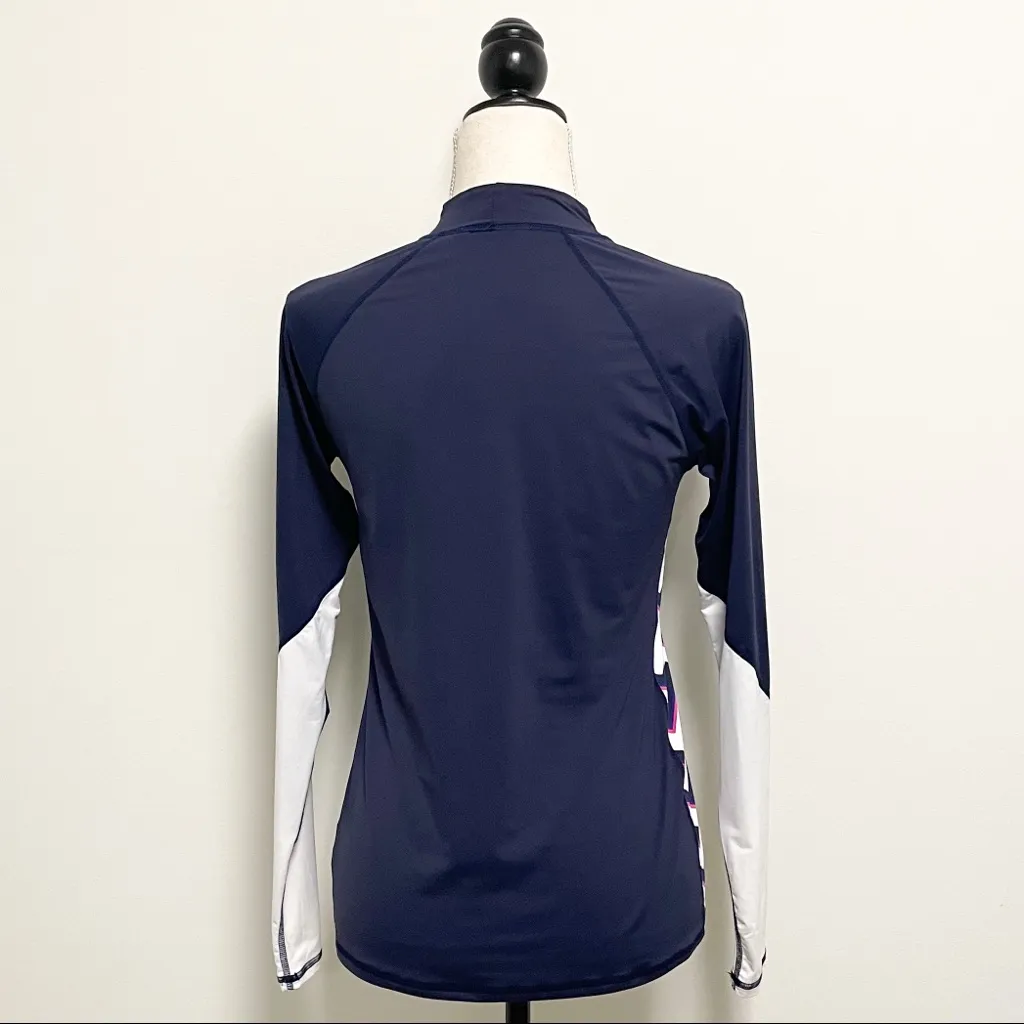 Carve Designs Mock Neck Chevron Logo Rash Guard - Image 5