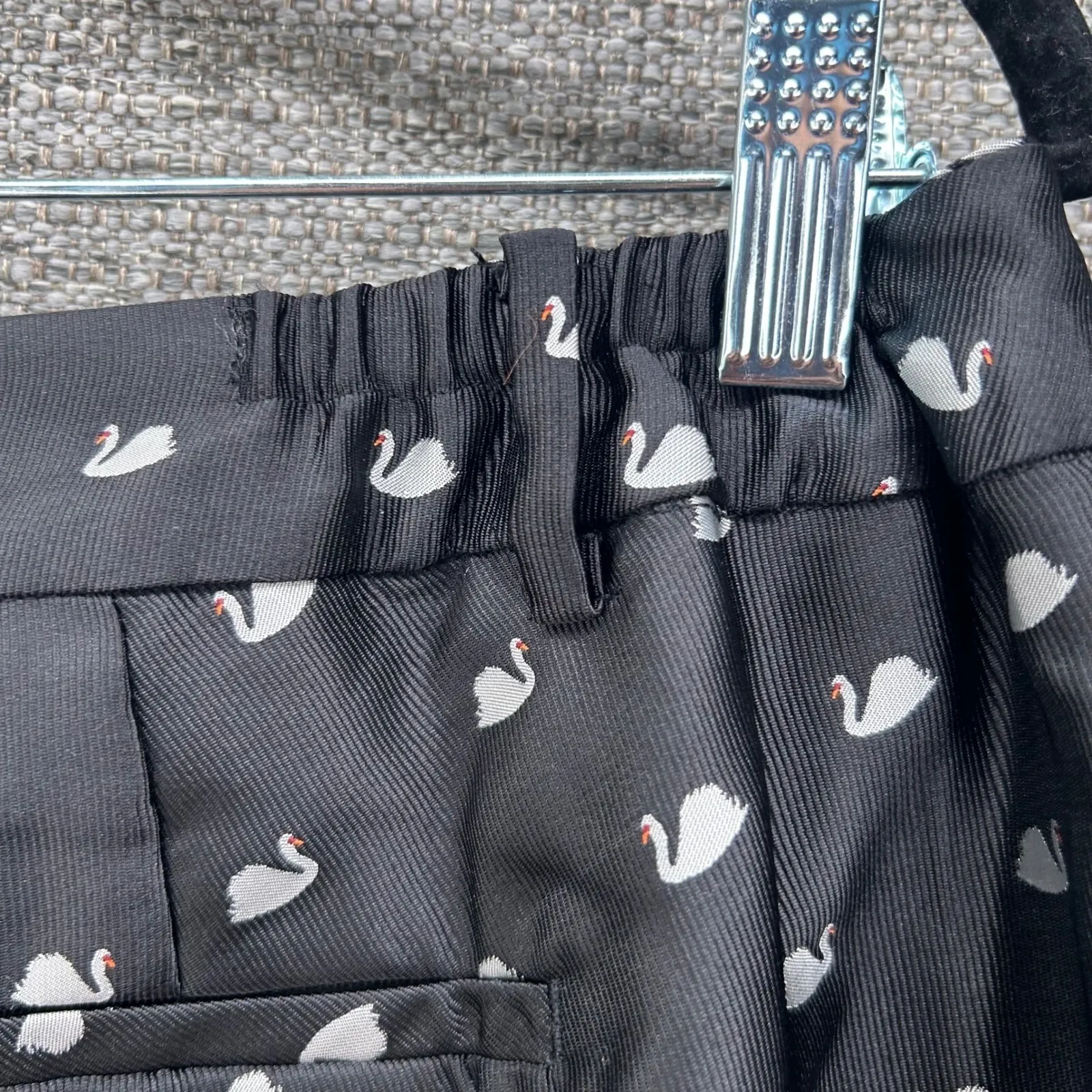 Talbots‎ Swan Animal Print Trouser Pants Black 14W - Image 10