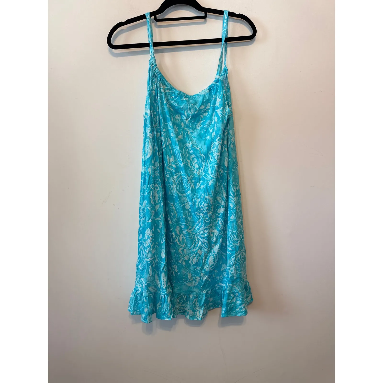 Brand New Lauren Ralph Lauren Women's Medium Turquoise Blue Print Sleep Dress - Image 5