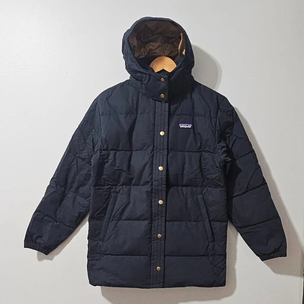 Patagonia Women's Cotton Down Parka - Pitch Blue - Size XS - 26851 - Image 2