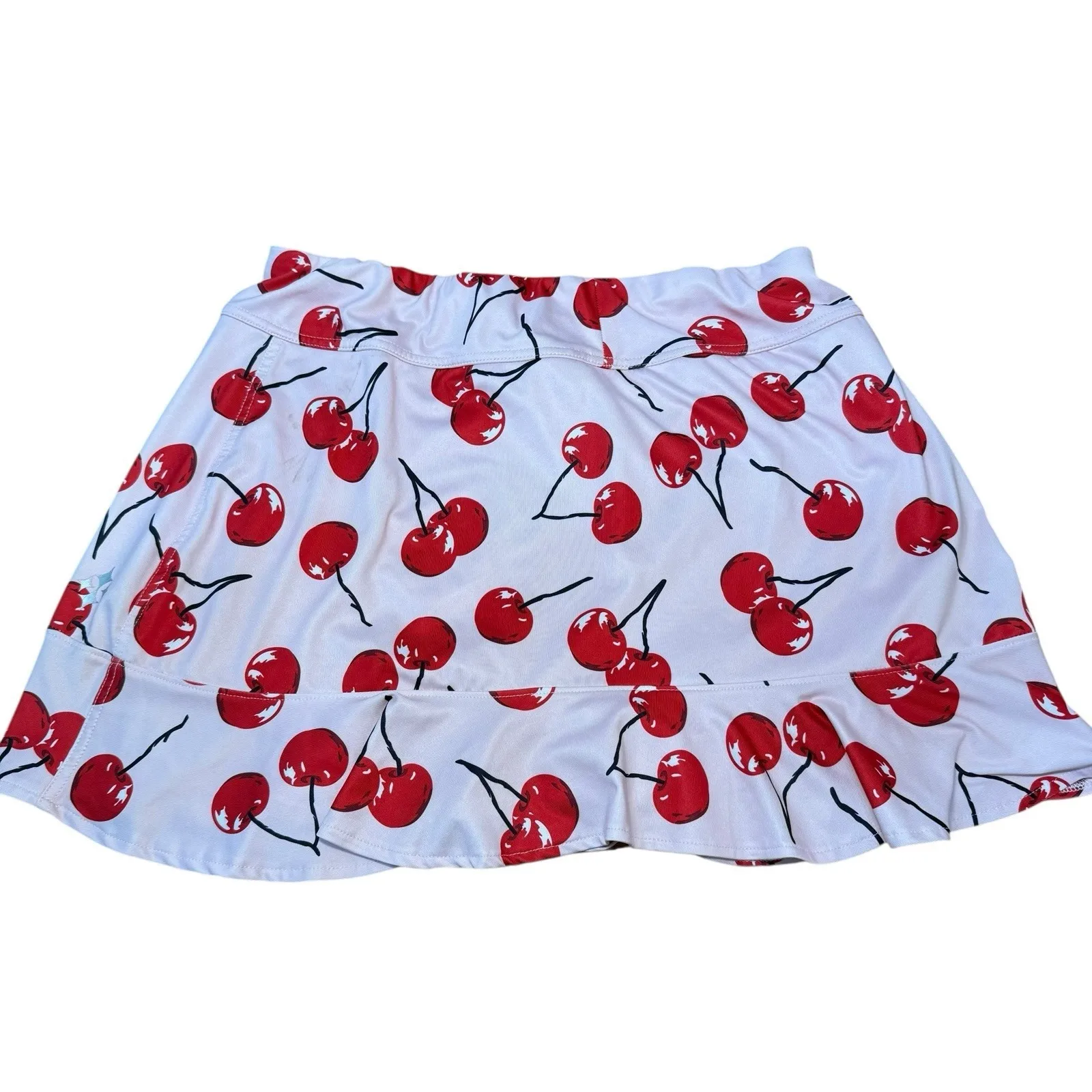 JoFit Pink Red CHERRIES Print GOLF TENNIS PICKLEBALL‎ Activewear Skort Large - Image 6