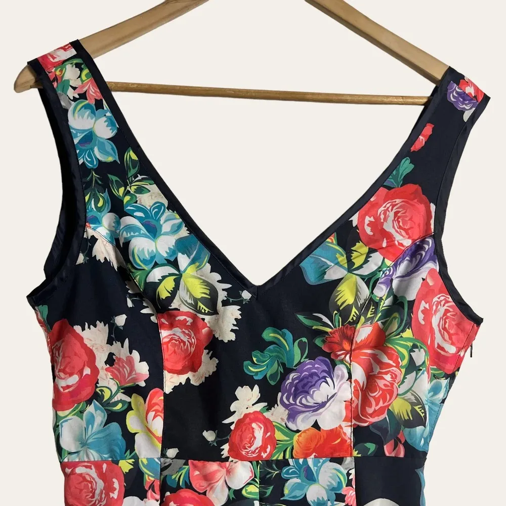 Iron Fist Roaming Hearts Skull Floral Print Fit & Flare Jersey Mini Dress Size M - Image 4