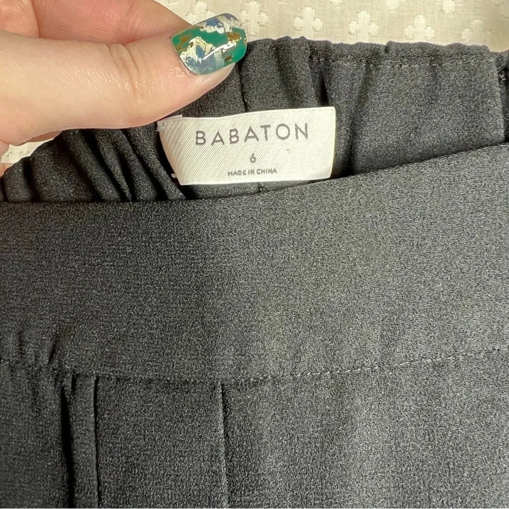 Babaton Black High Rise Pull‎ On Trouser Shorts - Image 4