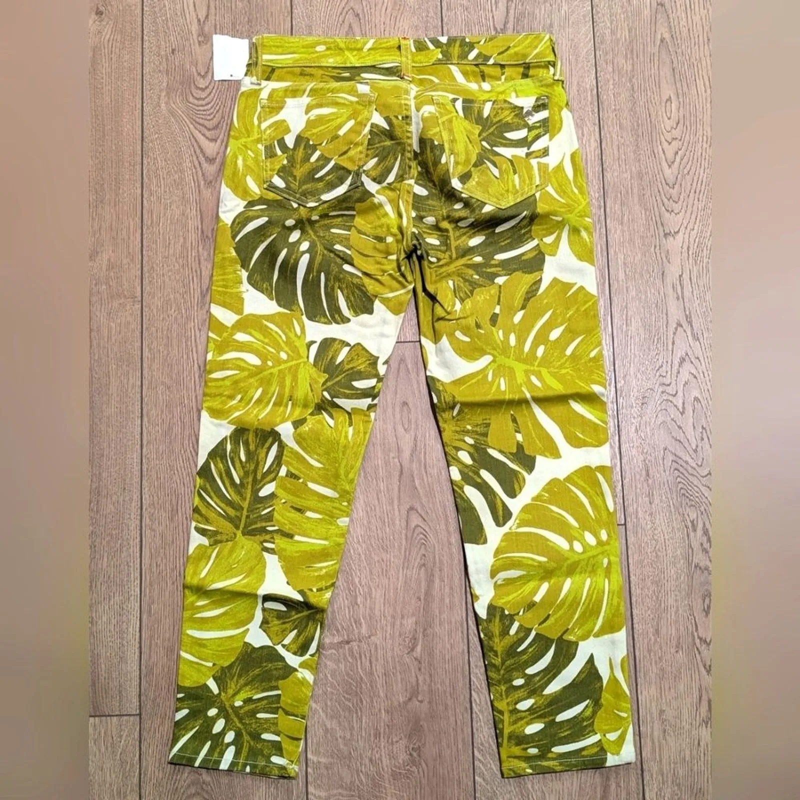 Kate Spade Jeans 28 Broome Street Havana‎ Leaf Green Lime Pants NWT - Image 8