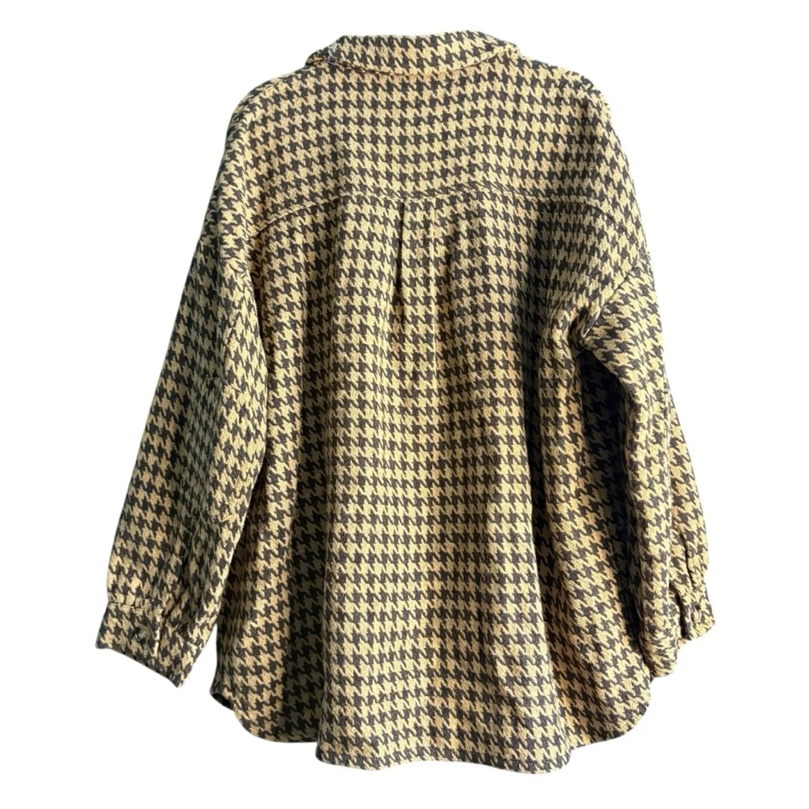 White Birch  Houndstooth Blazer in Black and Tan Jacket Shirt Size XL - Image 2