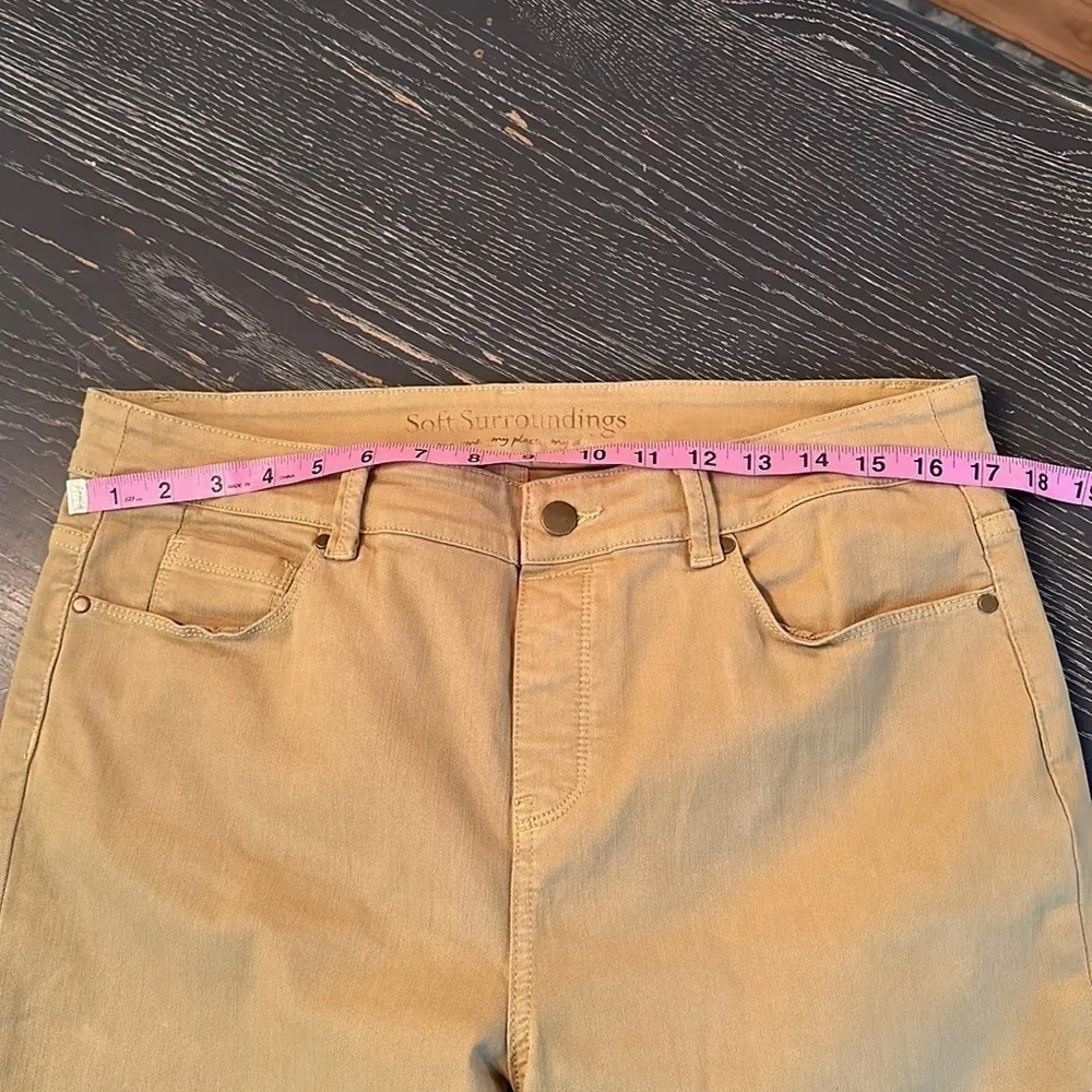 Soft Surroundings Green Ankle Stretch Jeggings, Size Medium - Image 6