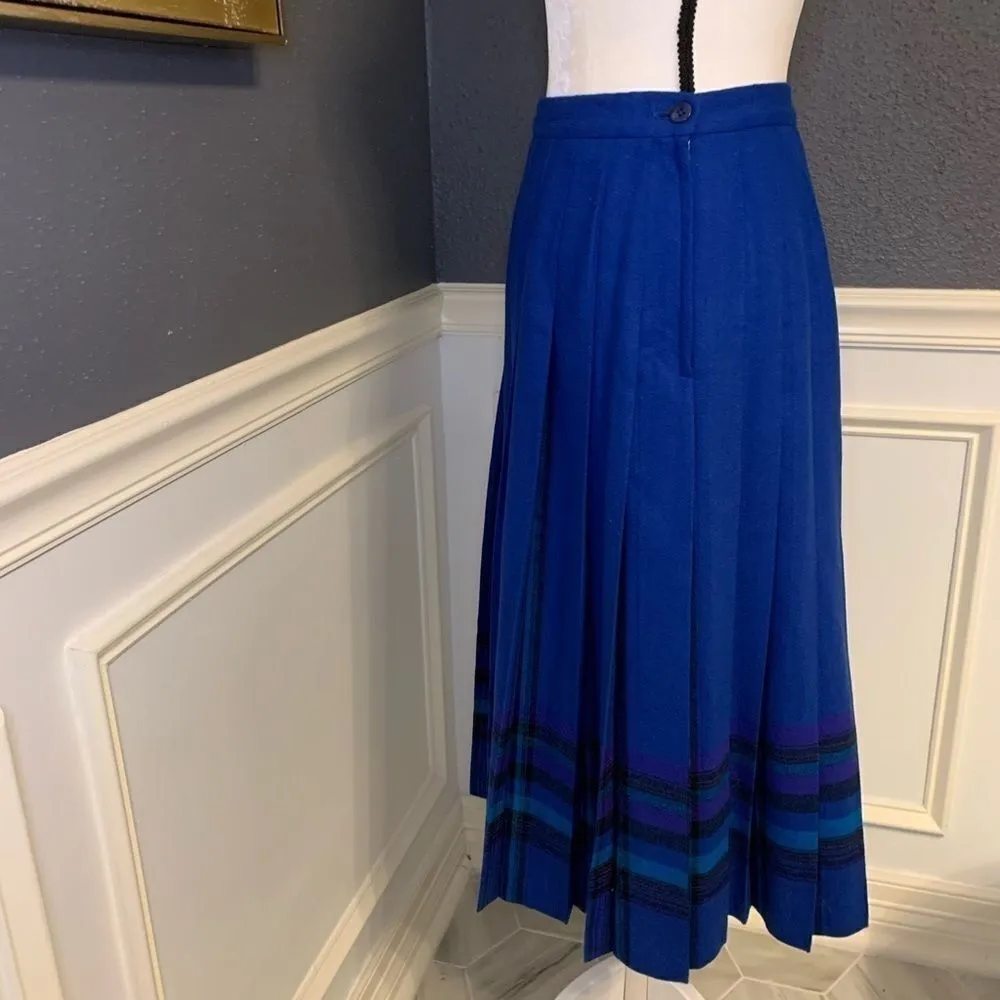 Pendleton knife pleat tea length skirt - Image 2