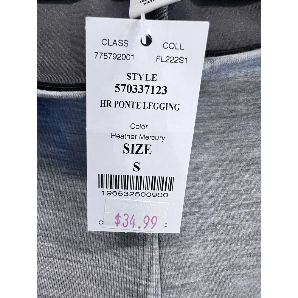 White House Black Market WHBM‎ Heather Grey  Ponte High Rise Leggings S NWT - Image 5