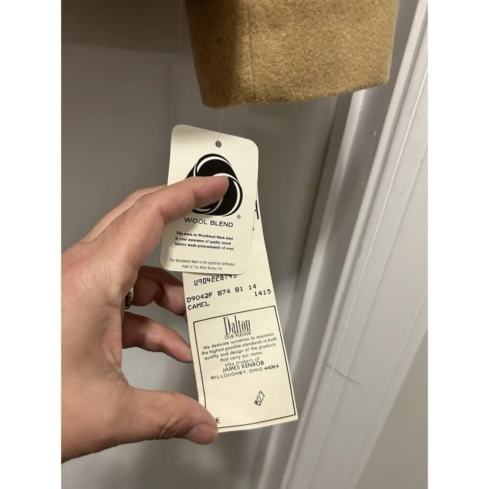 New Vintage Dalton Womens Blazer Jacket Wool Camel Blend Beige Tan Size 14 Brown - Image 2