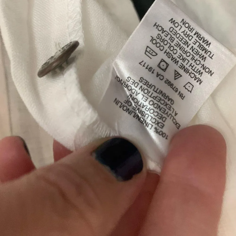 Linen jacket White Size M - Image 6