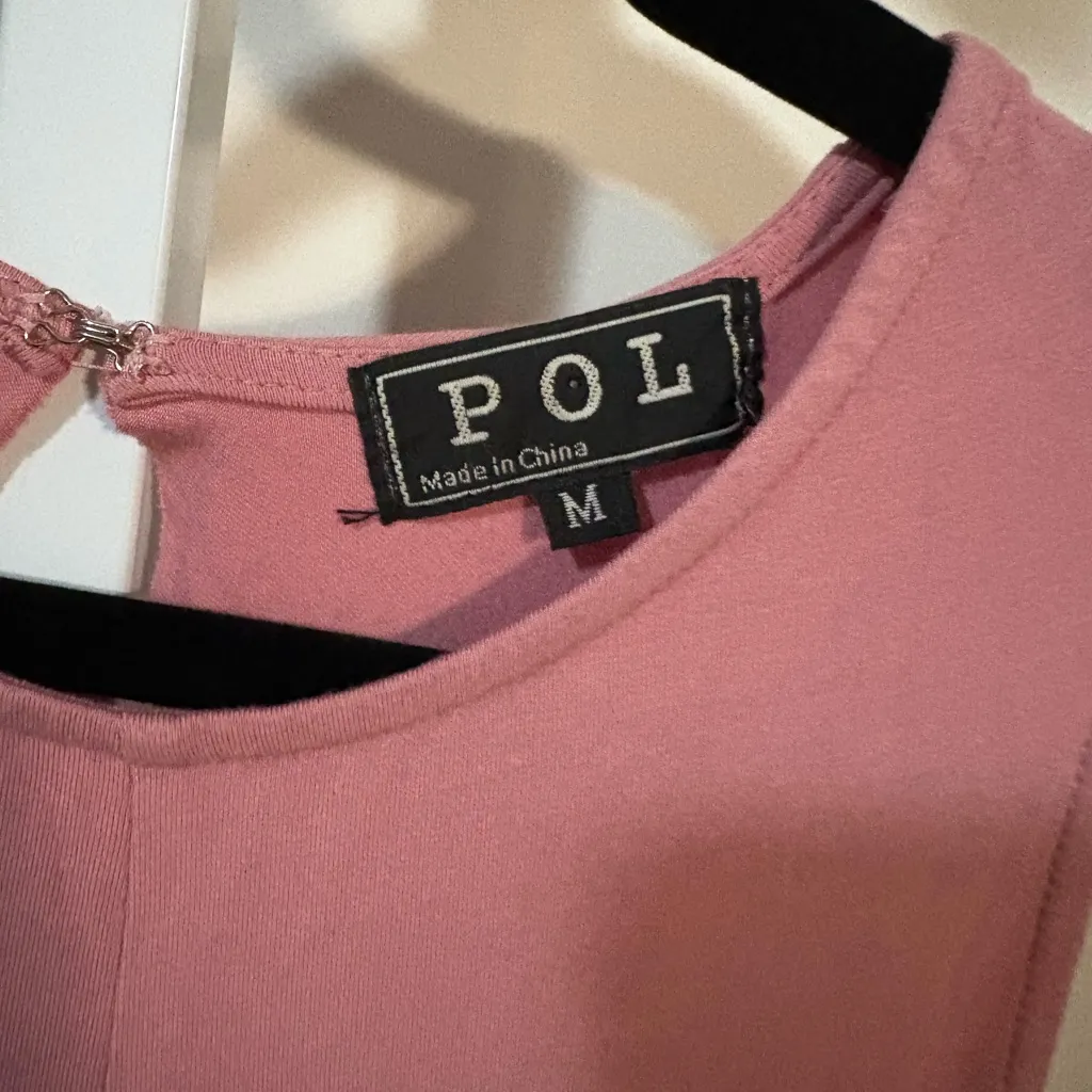 POL Sleeveless Rose- Colored Dress - Image 3