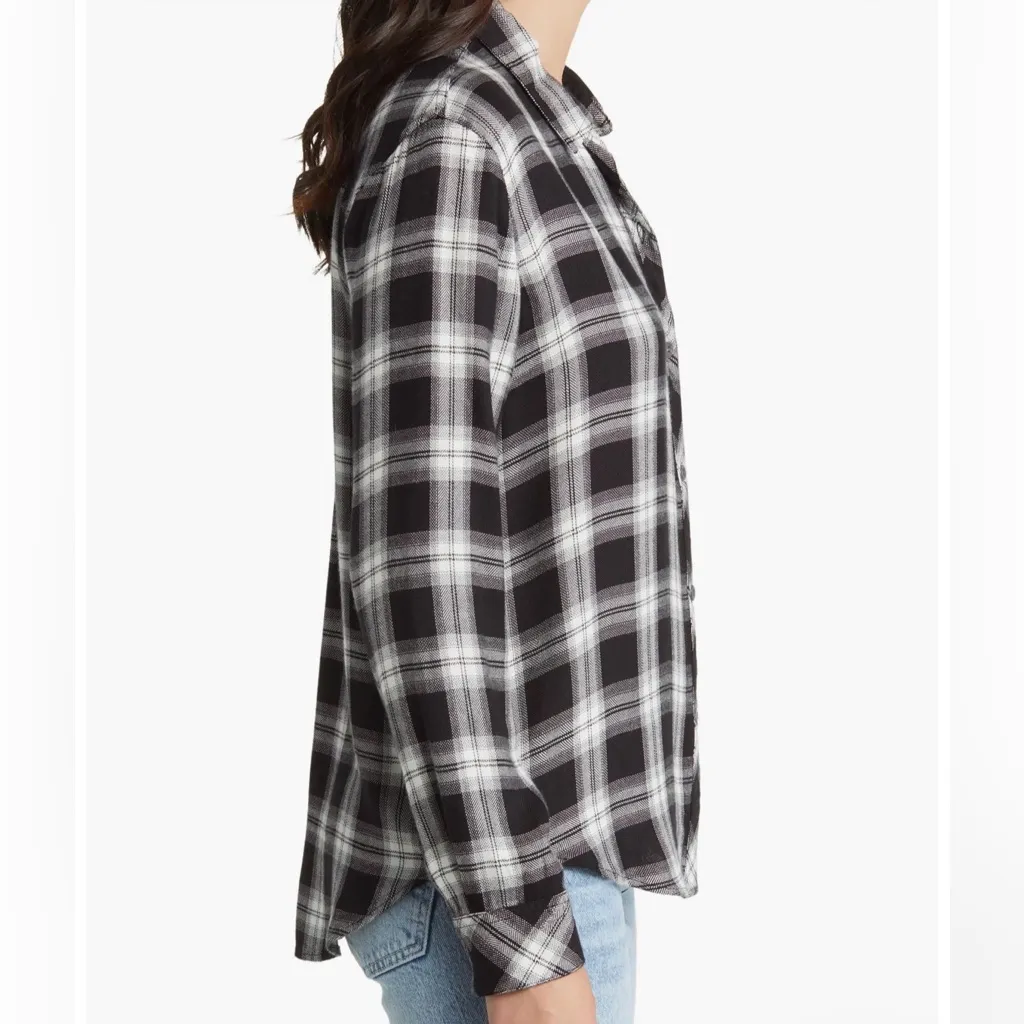 Rails Hunter Midnight Snow Plaid Button-Up Shirt - Image 3