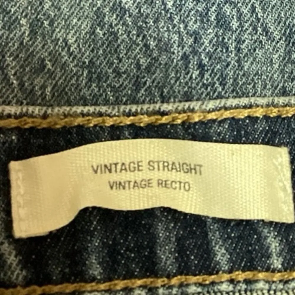 Universal Thread Womens Blue High Rise Tailored Wide Leg Ankle Denim Jeans Sz XS - Image 5