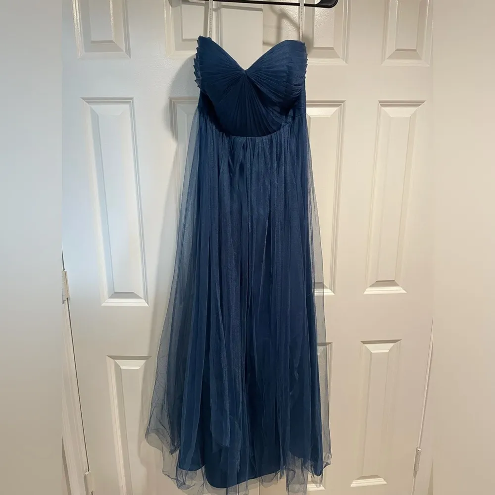 Jenny Yoo Navy Tulle Dress - Image 4