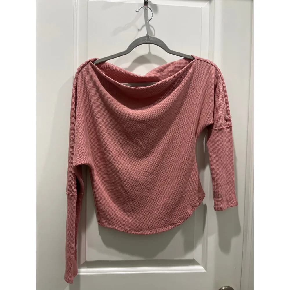 NWT Free People We The Free Fuji Thermal Top in Rose Sz XS - Image 2